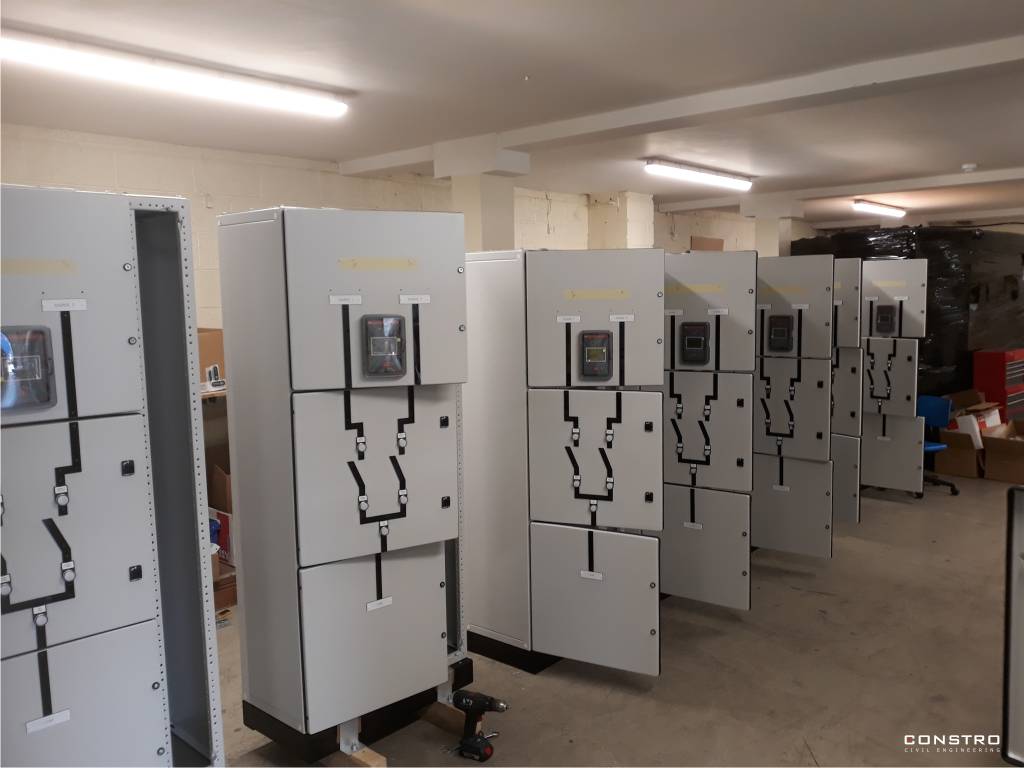 Assembly and installation of electrical cabinets